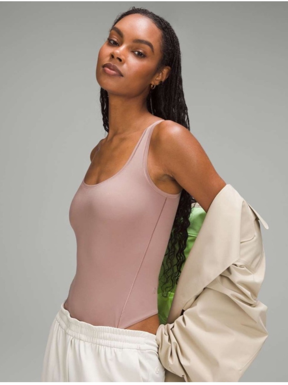 lululemon athletica Wundermost Bodysuit Tank - Dusty Rose